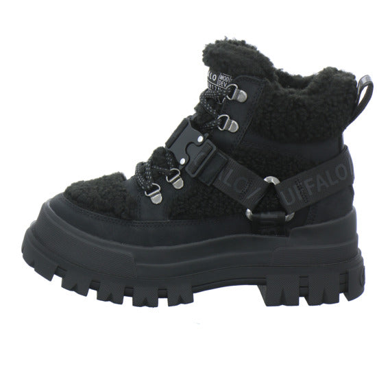Buffalo Aspha Com Mid Warm Winterstiefel warm gefüttert Schwarz - 360° Ansicht