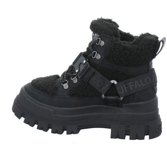 Buffalo Aspha Com Mid Warm Winterstiefel warm gefüttert Schwarz - 360° Ansicht