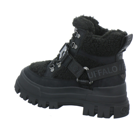 Buffalo Aspha Com Mid Warm Winterstiefel warm gefüttert Schwarz - 360° Ansicht