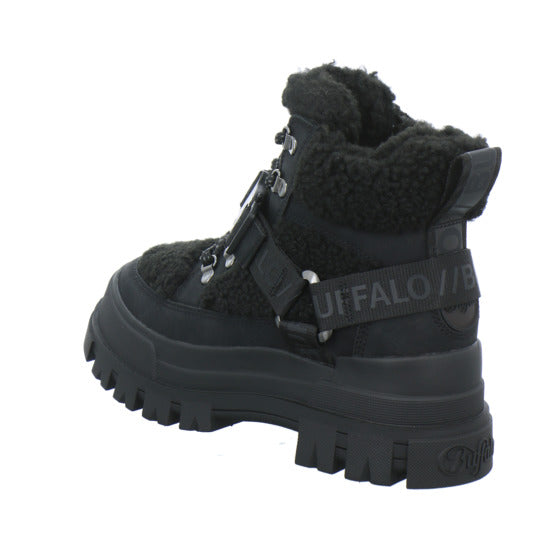 Buffalo Aspha Com Mid Warm Winterstiefel warm gefüttert Schwarz - 360° Ansicht