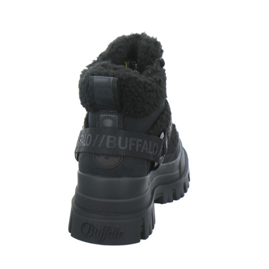Buffalo Aspha Com Mid Warm Winterstiefel warm gefüttert Schwarz - 360° Ansicht