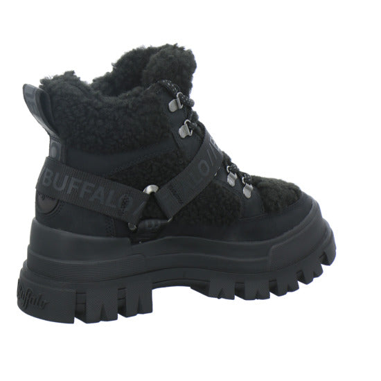 Buffalo Aspha Com Mid Warm Winterstiefel warm gefüttert Schwarz - 360° Ansicht