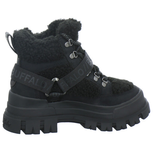 Buffalo Aspha Com Mid Warm Winterstiefel warm gefüttert Schwarz - 360° Ansicht