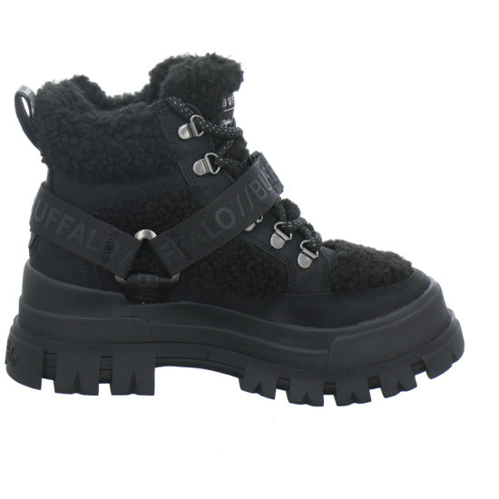 Buffalo Aspha Com Mid Warm Winterstiefel warm gefüttert Schwarz - 360° Ansicht