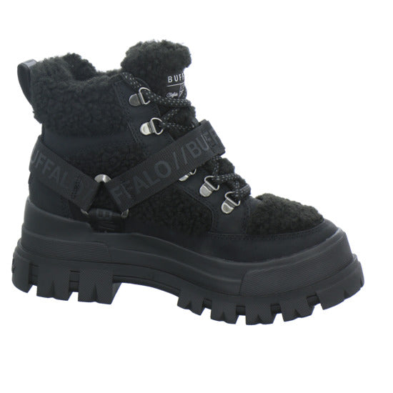 Buffalo Aspha Com Mid Warm Winterstiefel warm gefüttert Schwarz - 360° Ansicht