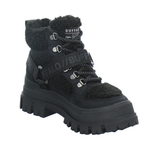 Buffalo Aspha Com Mid Warm Winterstiefel warm gefüttert Schwarz - 360° Ansicht