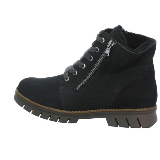 Waldläufer H-Xara Winterstiefel warm gefüttert Schwarz - 360° Ansicht