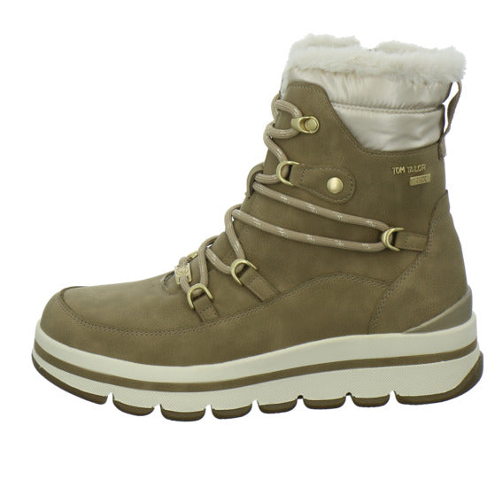 Tom Tailor Shoes Winterstiefel warm gefüttert Hellbraun - 360° Ansicht