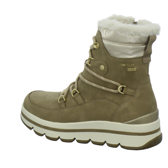 Tom Tailor Shoes Winterstiefel warm gefüttert Hellbraun - 360° Ansicht