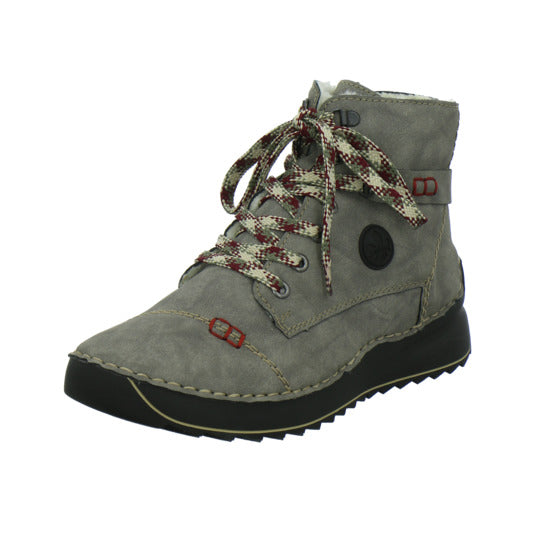 Rieker Winterstiefel warm gefüttert taupe - 360° Ansicht