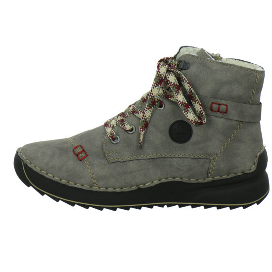 Rieker Winterstiefel warm gefüttert taupe - 360° Ansicht
