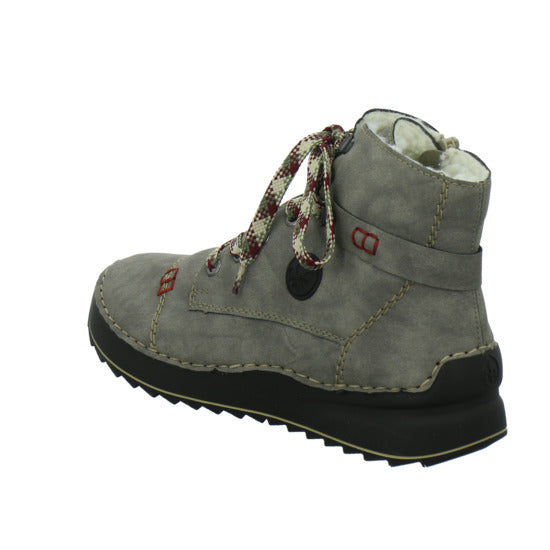 Rieker Winterstiefel warm gefüttert taupe - 360° Ansicht