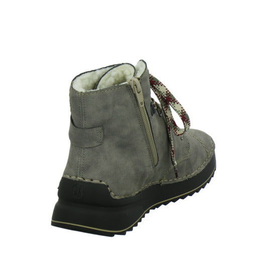 Rieker Winterstiefel warm gefüttert taupe - 360° Ansicht