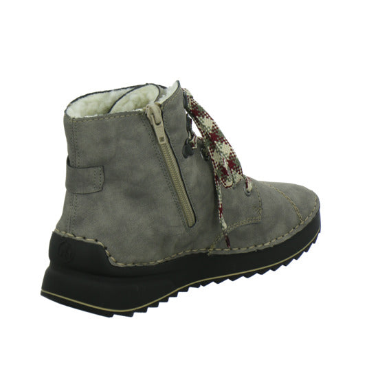 Rieker Winterstiefel warm gefüttert taupe - 360° Ansicht