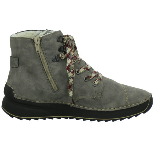 Rieker Winterstiefel warm gefüttert taupe - 360° Ansicht
