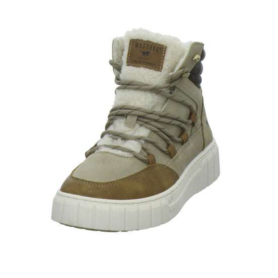 Mustang Winterstiefel warm gefüttert taupe - 360° Ansicht