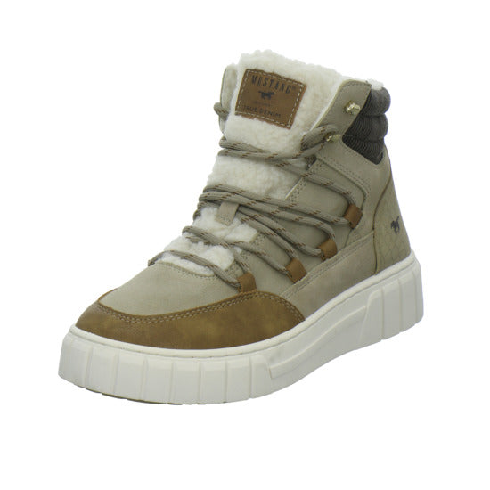 Mustang Winterstiefel warm gefüttert taupe - 360° Ansicht