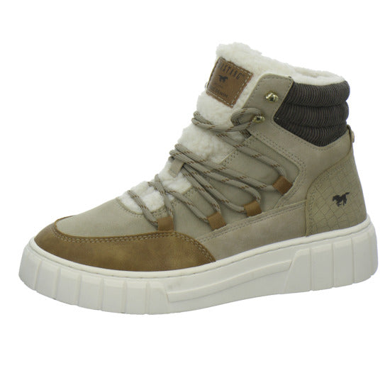 Mustang Winterstiefel warm gefüttert taupe - 360° Ansicht