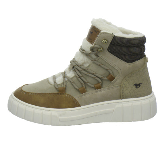 Mustang Winterstiefel warm gefüttert taupe - 360° Ansicht