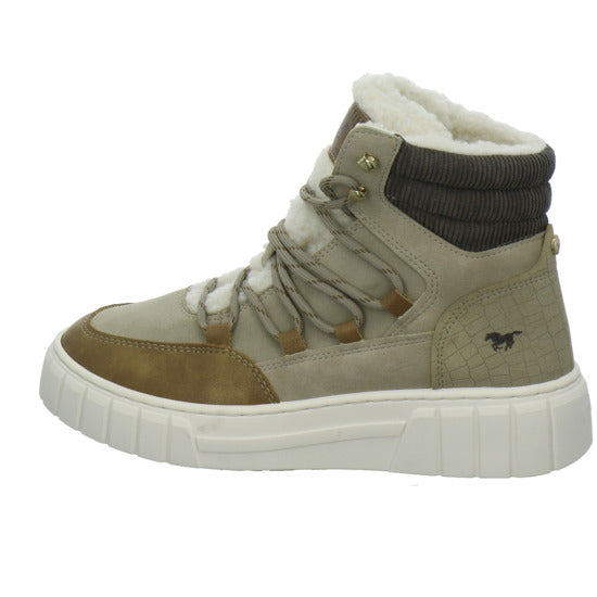Mustang Winterstiefel warm gefüttert taupe - 360° Ansicht