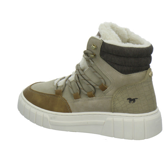 Mustang Winterstiefel warm gefüttert taupe - 360° Ansicht