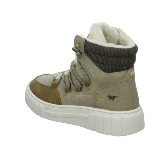 Mustang Winterstiefel warm gefüttert taupe - 360° Ansicht