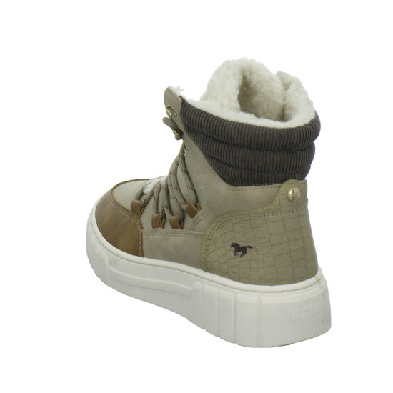 Mustang Winterstiefel warm gefüttert taupe - 360° Ansicht