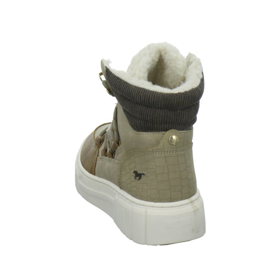 Mustang Winterstiefel warm gefüttert taupe - 360° Ansicht