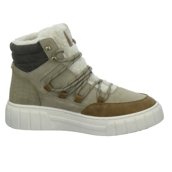 Mustang Winterstiefel warm gefüttert taupe - 360° Ansicht