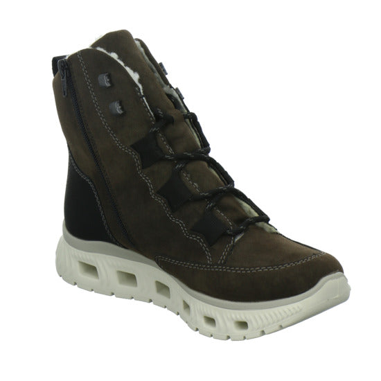 Rieker Winterstiefel warm gefüttert taupe - 360° Ansicht