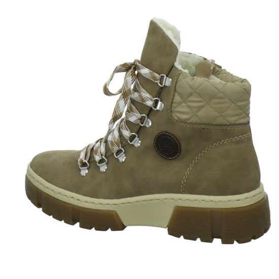 Rieker Winterstiefel warm gefüttert taupe - 360° Ansicht