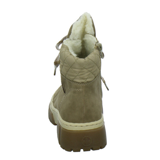 Rieker Winterstiefel warm gefüttert taupe - 360° Ansicht