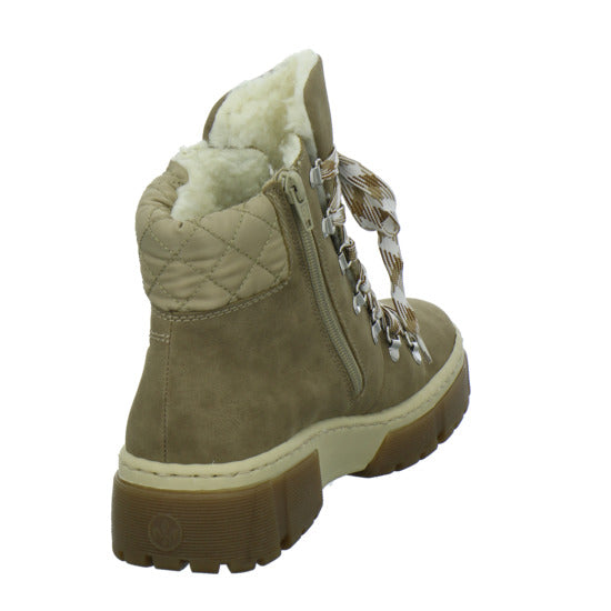 Rieker Winterstiefel warm gefüttert taupe - 360° Ansicht