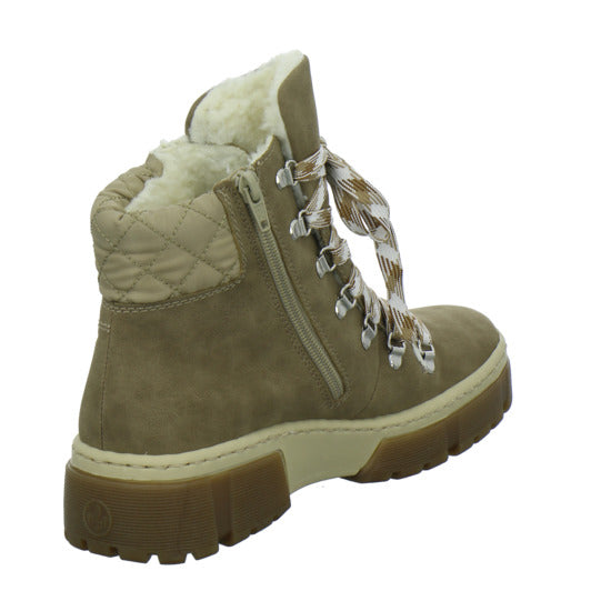 Rieker Winterstiefel warm gefüttert taupe - 360° Ansicht