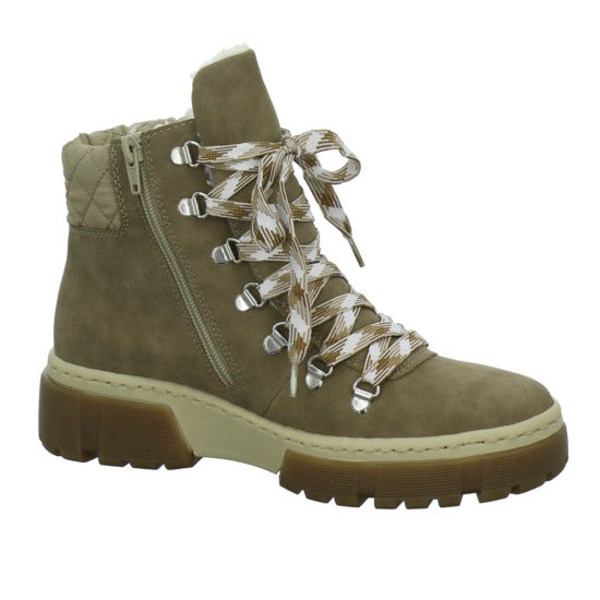 Rieker Winterstiefel warm gefüttert taupe - 360° Ansicht