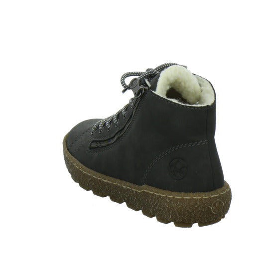 Rieker Winterstiefel warm gefüttert Anthrazit - 360° Ansicht