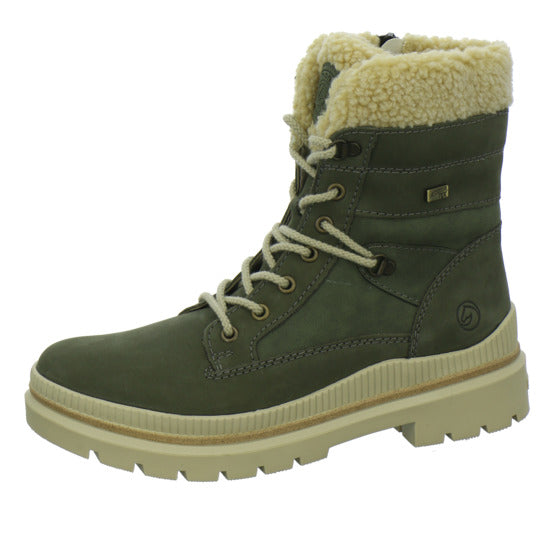 Remonte Winterstiefel warm gefüttert oliv - 360° Ansicht