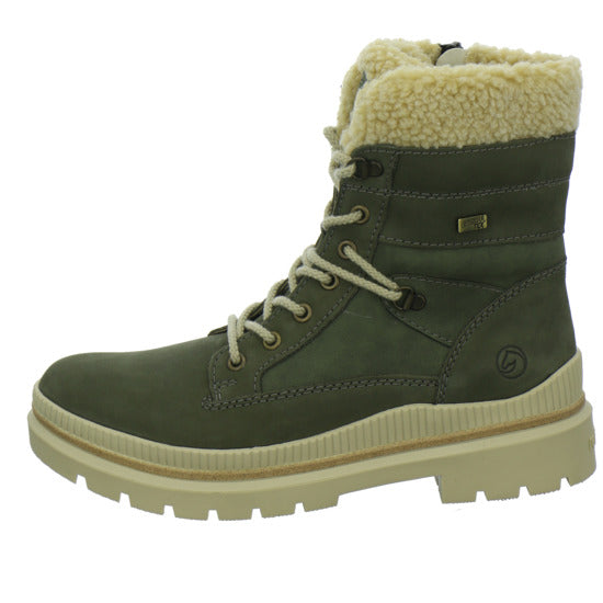 Remonte Winterstiefel warm gefüttert oliv - 360° Ansicht