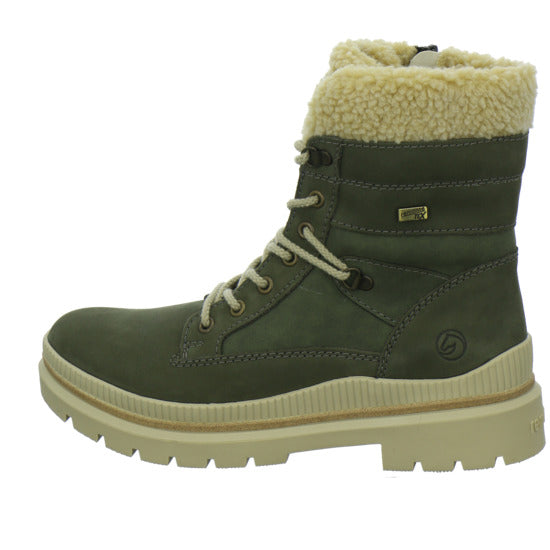 Remonte Winterstiefel warm gefüttert oliv - 360° Ansicht