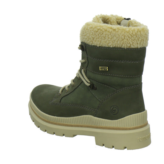 Remonte Winterstiefel warm gefüttert oliv - 360° Ansicht