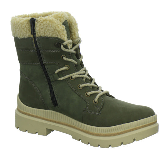 Remonte Winterstiefel warm gefüttert oliv - 360° Ansicht