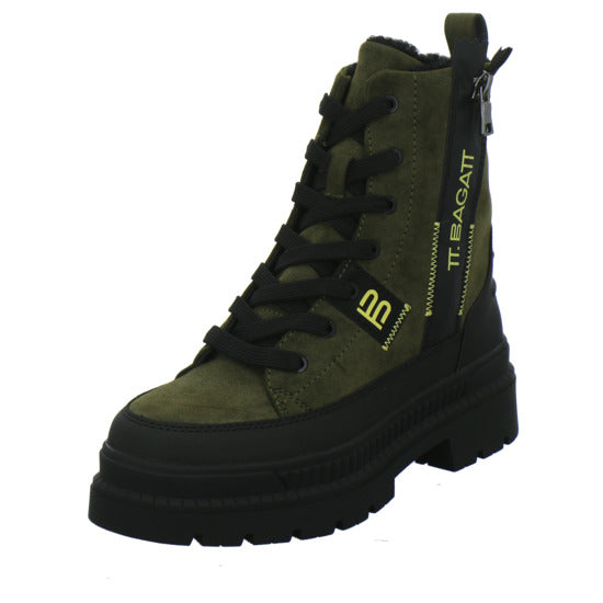 Bugatti Shoes Woman Winterstiefel warm gefüttert oliv - 360° Ansicht