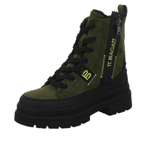 Bugatti Shoes Woman Winterstiefel warm gefüttert oliv - 360° Ansicht