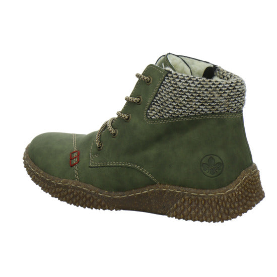 Rieker Winterstiefel warm gefüttert oliv - 360° Ansicht
