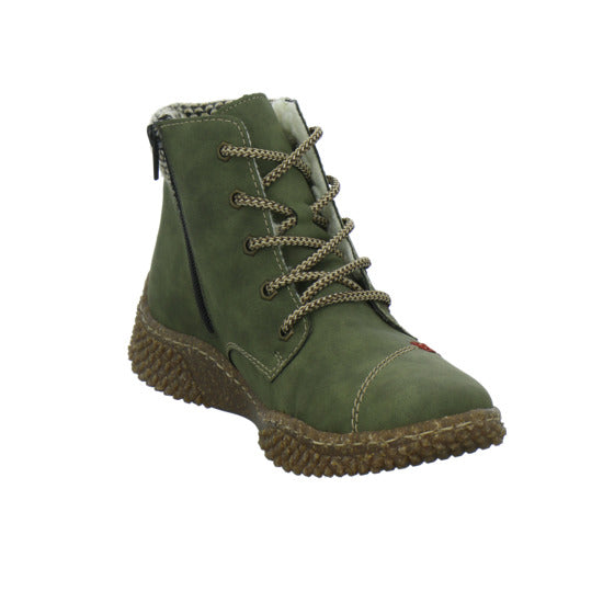 Rieker Winterstiefel warm gefüttert oliv - 360° Ansicht