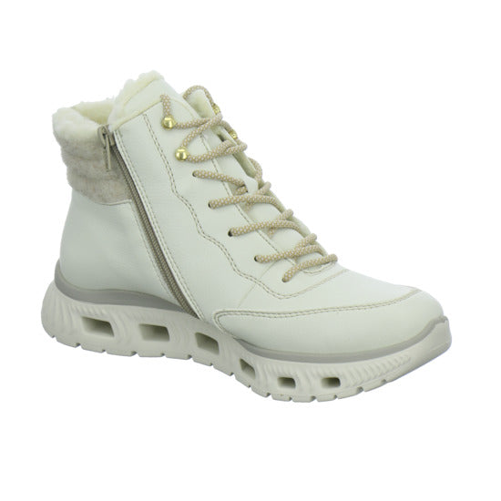Rieker Winterstiefel warm gefüttert offwhite - 360° Ansicht