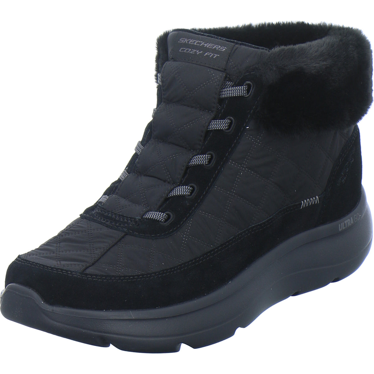 Skechers Winterstiefel Damen Slip Ins On The Go Schwarz