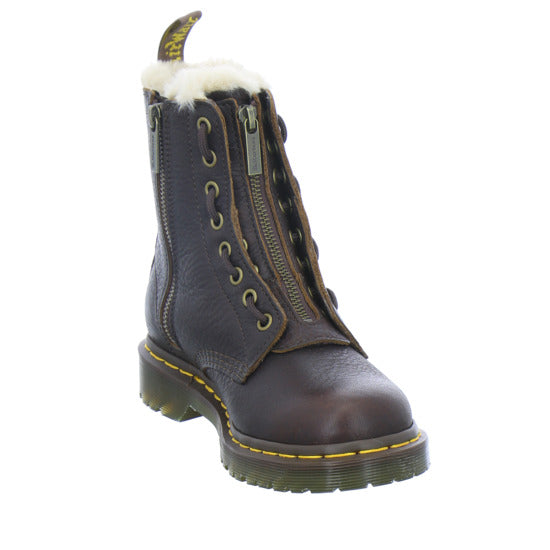 Dr. Martens Winterstiefel Damen 1460 Zip WL Dunkelbraun
