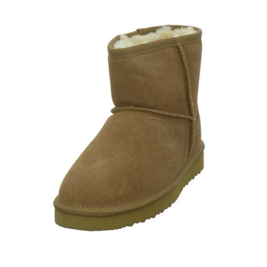 OOG 3klein+4groß Winterstiefel warm gefüttert Mittelbraun - 360° Ansicht