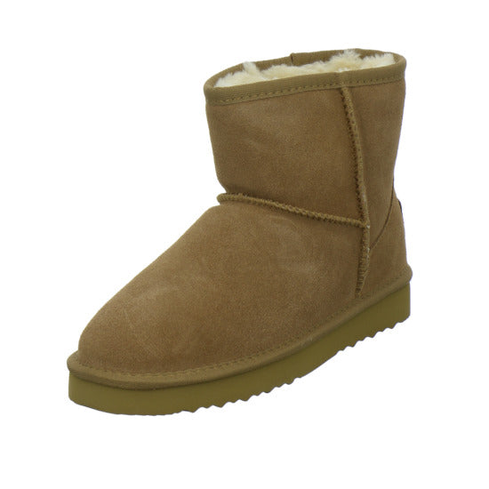 OOG 3klein+4groß Winterstiefel warm gefüttert Mittelbraun - 360° Ansicht
